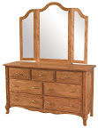 Orleans Baby Dresser, Oak Hardwood, Medium Finish